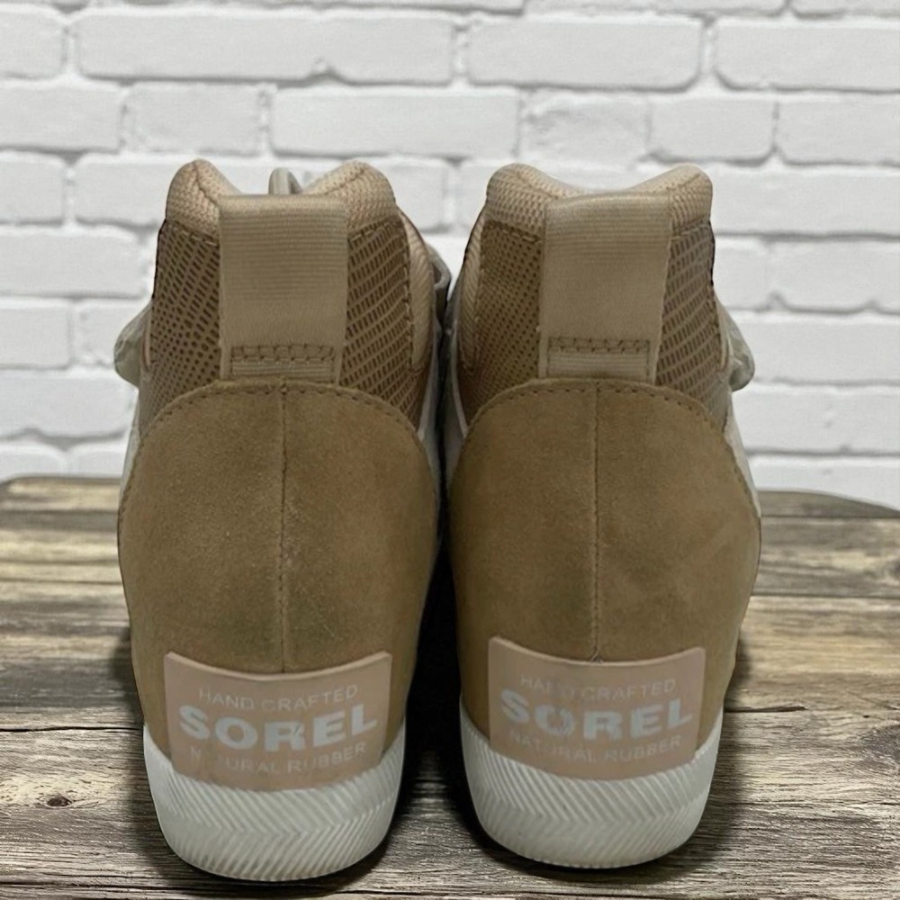 🔥Sorel Out N About❄️ Sport Wedge White🤑 Waterproof Lace Up‎ Booties Womens 7.5 - Picture 3 of 7
